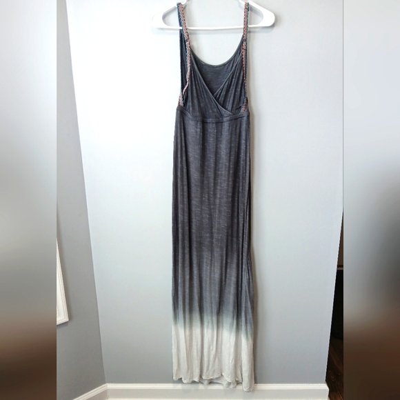 Element Gray Ombre Sleeveless Maxi Dress Womens Size Small Boho Beachy Hippie - Picture 1 of 6